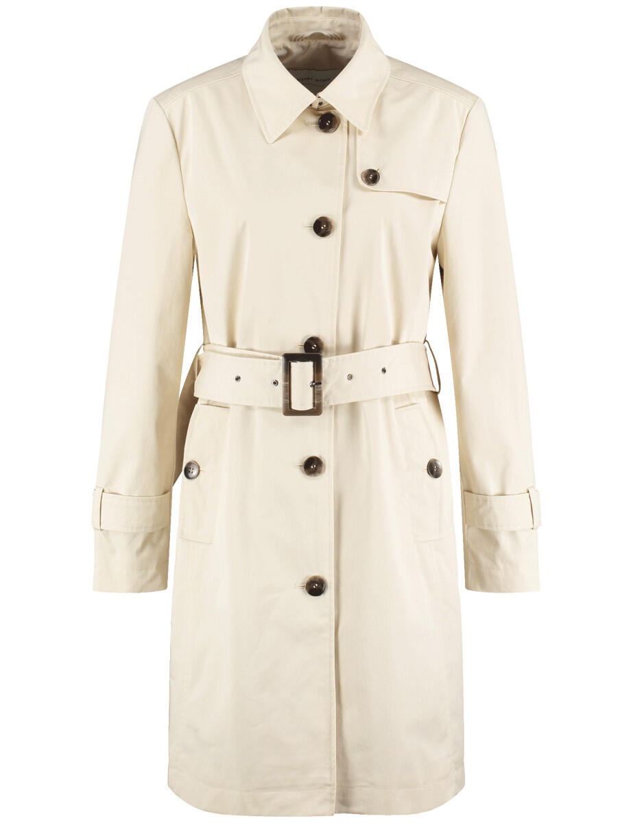 GERRY WEBER Edition - Trenchcoat beige/weiß - Gr. - 40 von GERRY WEBER Edition