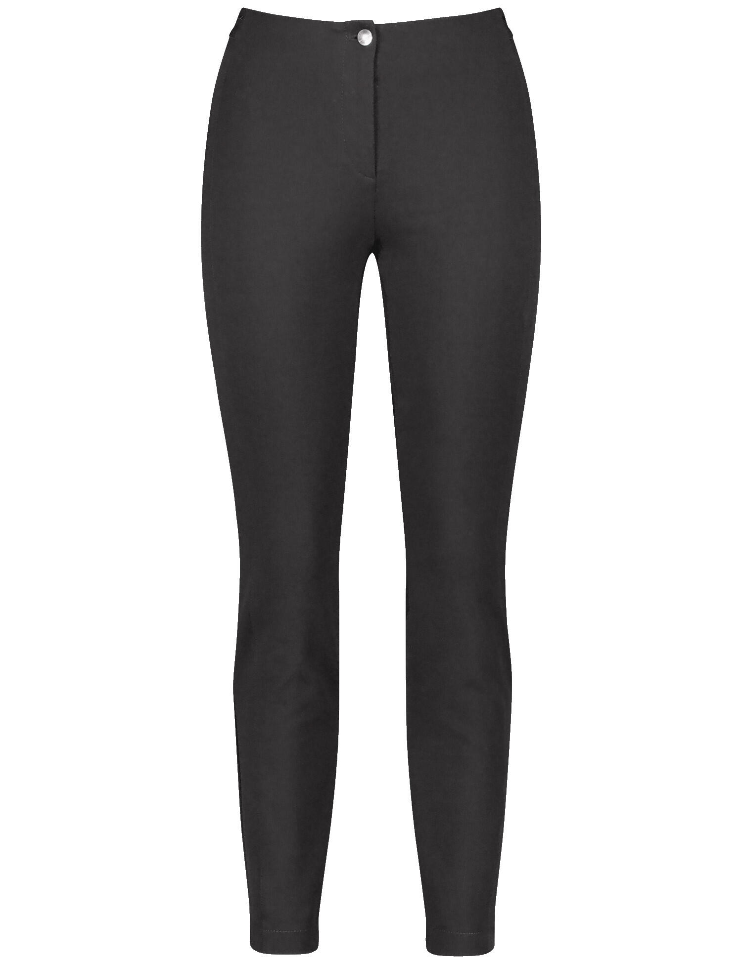 GERRY WEBER Edition - Vielseitige 7/8 Hose Slim Fit schwarz - Gr. - 48R von GERRY WEBER Edition