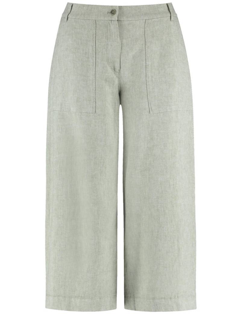 GERRY WEBER Edition - Weite Bermuda aus Leinen-Mix grün von GERRY WEBER Edition