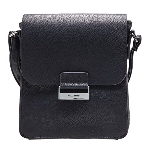 Gerry Weber - talk different II Schultertasche für Damen mit praktischem Handyhalter, modische Handtasche für Damen, Blau mit silbernen Metalldetails von Gerry Weber