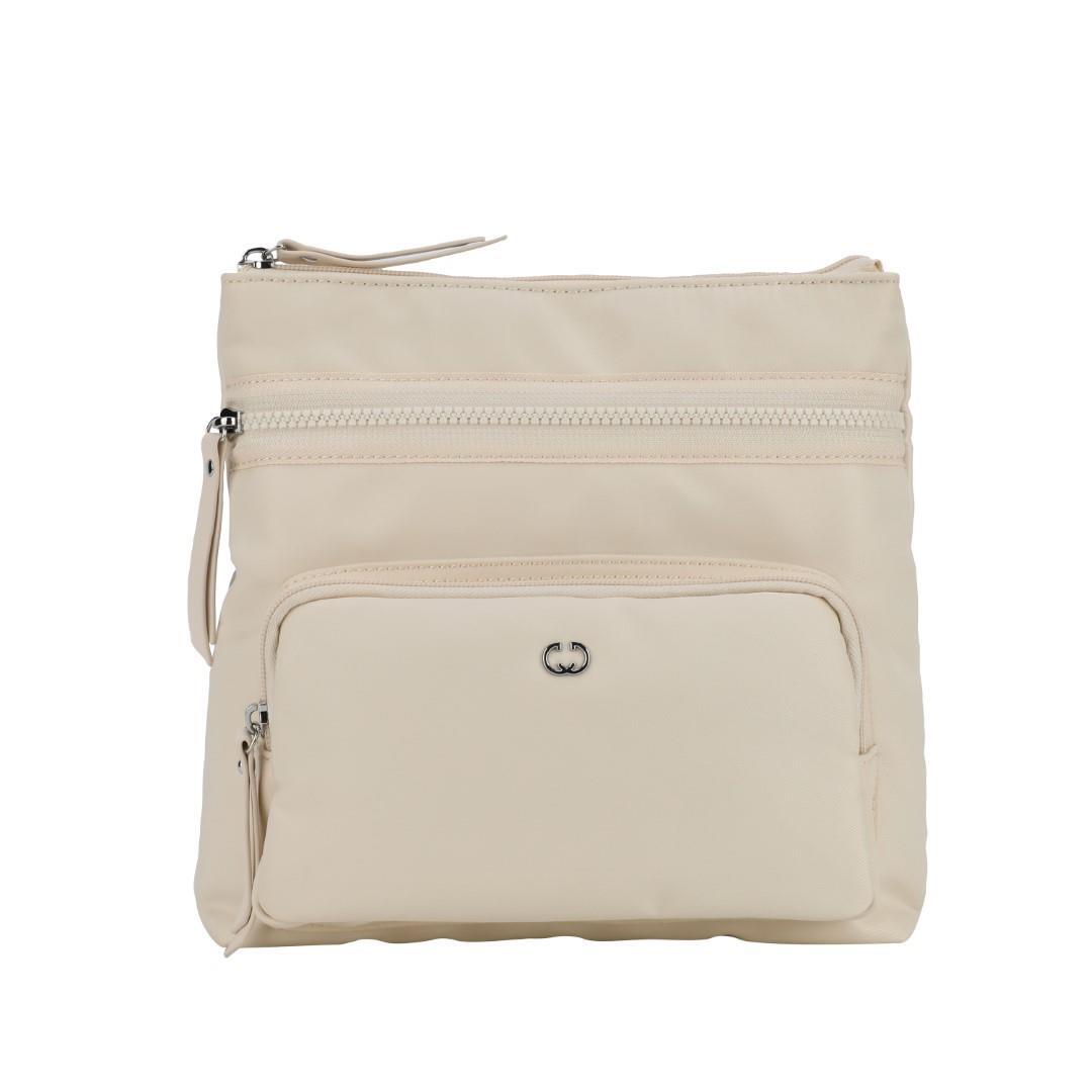 GERRY WEBER - Handtasche Mit Reißversc Echoes Shoulderbag M Bleached Sand Beige von GERRY WEBER