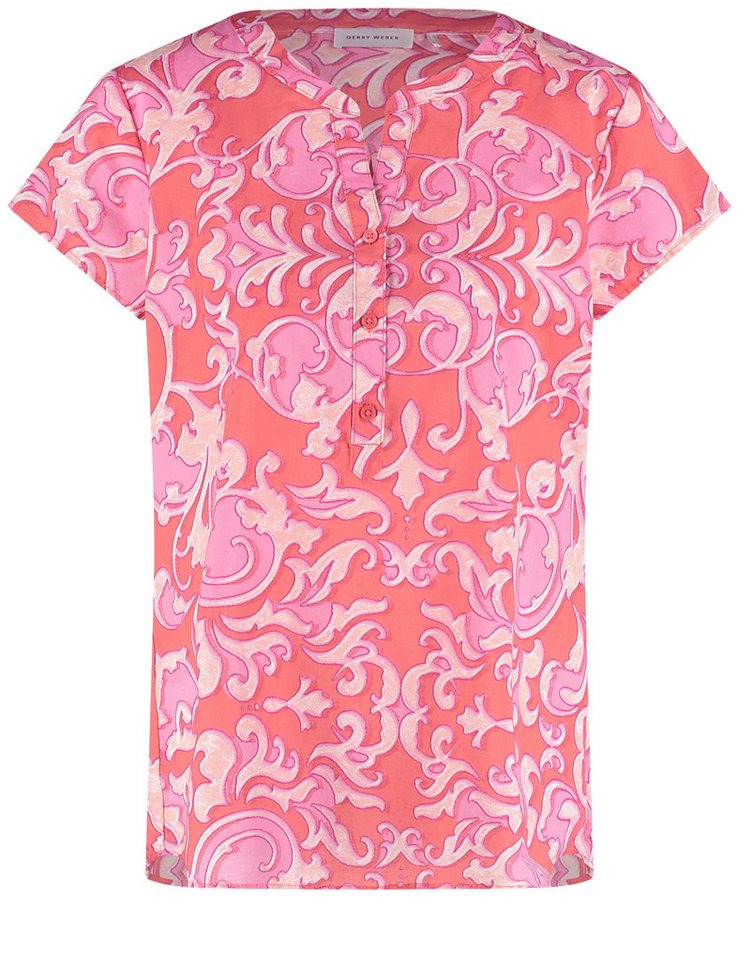 GERRY WEBER Klassische Bluse Softe Kurzarmbluse mit Ornamenten von GERRY WEBER