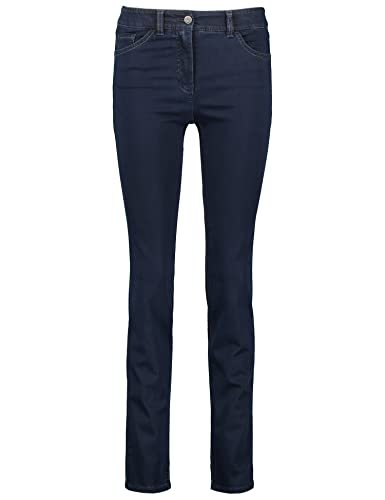 Gerry Weber Damen Bukser lange Jeans, Dark Blue Denim, 44 EU von Gerry Weber