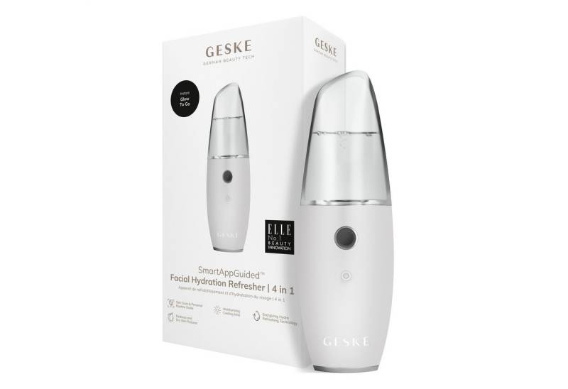 GESKE German Beauty Tech Enhancer SmartAppGuided™ Facial Hydration Refresher 4 in 1, Packung (Gerät & USB-Ladekabel), 2-tlg., Gerät inkl. kostenloser APP (SmartAppGuided Device), Mit der GESKE App erhältst Du deine personalisierte Hautpflegeroutine. von GESKE German Beauty Tech