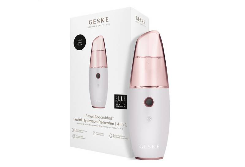 GESKE German Beauty Tech Enhancer SmartAppGuided™ Facial Hydration Refresher 4 in 1, Packung (Gerät & USB-Ladekabel), 2-tlg., Gerät inkl. kostenloser APP (SmartAppGuided Device), Mit der GESKE App erhältst Du deine personalisierte Hautpflegeroutine. von GESKE German Beauty Tech