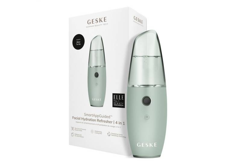 GESKE German Beauty Tech Enhancer SmartAppGuided™ Facial Hydration Refresher 4 in 1, Packung (Gerät & USB-Ladekabel), 2-tlg., Gerät inkl. kostenloser APP (SmartAppGuided Device), Mit der GESKE App erhältst Du deine personalisierte Hautpflegeroutine. von GESKE German Beauty Tech