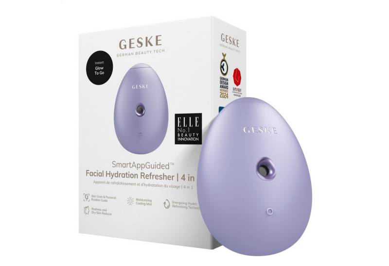 GESKE German Beauty Tech Enhancer SmartAppGuided™ Facial Hydration Refresher 4 in 1, Packung (Gerät & USB-Ladekabel), 2-tlg., Gerät inkl. kostenloser APP (SmartAppGuided Device), Mit der GESKE App erhältst Du deine personalisierte Hautpflegeroutine. von GESKE German Beauty Tech