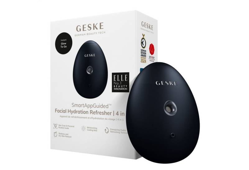GESKE German Beauty Tech Enhancer SmartAppGuided™ Facial Hydration Refresher 4 in 1, Packung (Gerät & USB-Ladekabel), 2-tlg., Gerät inkl. kostenloser APP (SmartAppGuided Device), Mit der GESKE App erhältst Du deine personalisierte Hautpflegeroutine. von GESKE German Beauty Tech