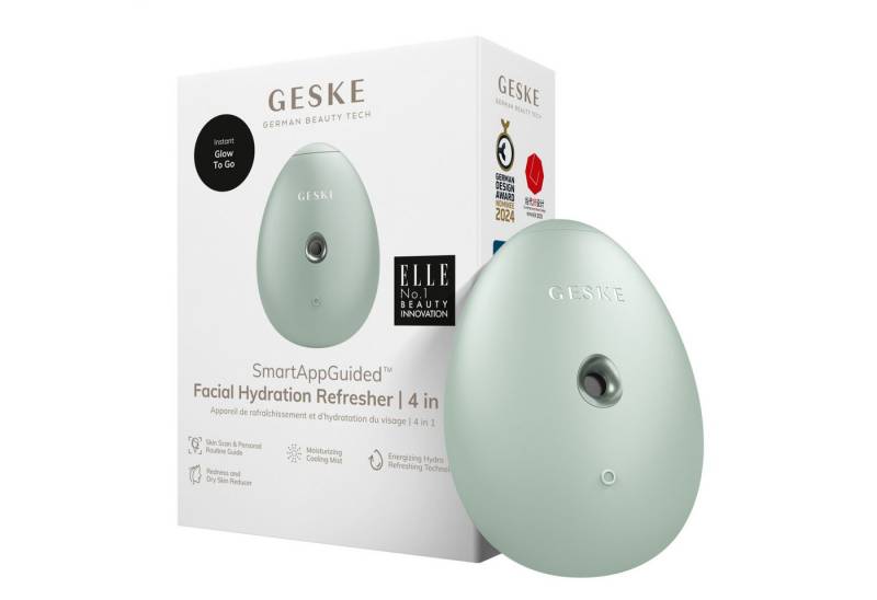 GESKE German Beauty Tech Enhancer SmartAppGuided™ Facial Hydration Refresher 4 in 1, Packung (Gerät & USB-Ladekabel), 2-tlg., Gerät inkl. kostenloser APP (SmartAppGuided Device), Mit der GESKE App erhältst Du deine personalisierte Hautpflegeroutine. von GESKE German Beauty Tech