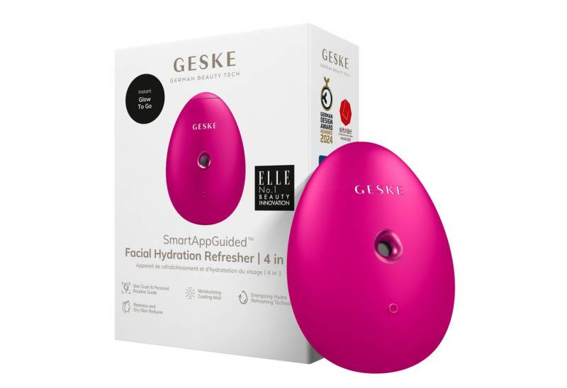 GESKE German Beauty Tech Enhancer SmartAppGuided™ Facial Hydration Refresher 4 in 1, Packung (Gerät & USB-Ladekabel), 2-tlg., Gerät inkl. kostenloser APP (SmartAppGuided Device), Mit der GESKE App erhältst Du deine personalisierte Hautpflegeroutine. von GESKE German Beauty Tech