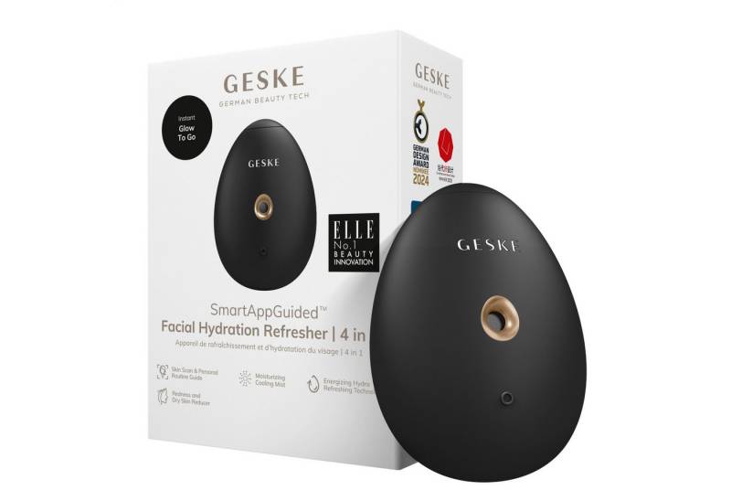 GESKE German Beauty Tech Enhancer SmartAppGuided™ Facial Hydration Refresher 4 in 1, Packung (Gerät & USB-Ladekabel), 2-tlg., Gerät inkl. kostenloser APP (SmartAppGuided Device), Mit der GESKE App erhältst Du deine personalisierte Hautpflegeroutine. von GESKE German Beauty Tech