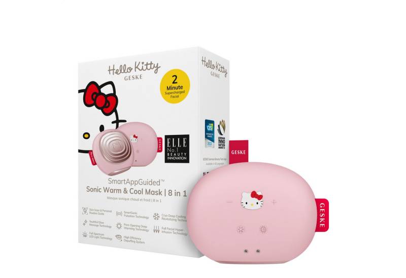 GESKE German Beauty Tech Enhancer SmartAppGuided™ Sonic Warm & Cool Mask 8 in 1, Packung (Gerät & USB-Ladekabel), 2-tlg., Gerät inkl. kostenloser APP (SmartAppGuided Device), Mit der GESKE App erhältst Du deine personalisierte Hautpflegeroutine. von GESKE German Beauty Tech