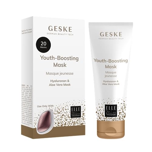 GESKE | Youth-boosting Mask | Einfach auftragen mit der GESKE Sonic Warm and Cool Mask | Anti Aging Masks | Feuchtigkeit Gesichtsmasken für Frauen und Männer | Vegane Formel ohne Tierversuche von GESKE