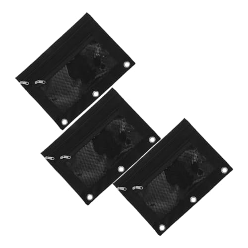 GETAJGHSD Bleistifttasche 3 Stück Oxford Stoff Für Büro Reisen Reißverschluss Dokumententasche Große Kapazität Stiftehalter Ordnertasche Für Ordner Transparentes Design Für Einfache von GETAJGHSD