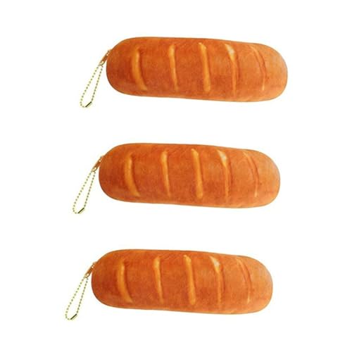 GETAJGHSD 3st Brotmäppchen Federmäppchen Brot-bleistiftbeutel Bleistift-geldbörse Yellow von GETAJGHSD