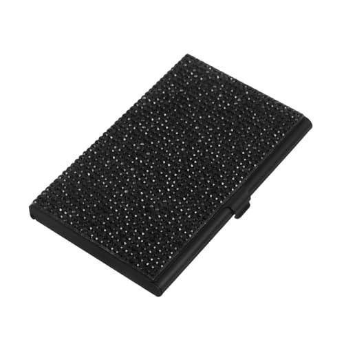 GETAJGHSD Aluminium Visitenkartenetui Mit Strass Fingerabdruckbeständig Multi-funktionaler Kartenorganizer Für Geschäfts Und Kreditkarten Elegantes Design Für Herren Und Damen von GETAJGHSD
