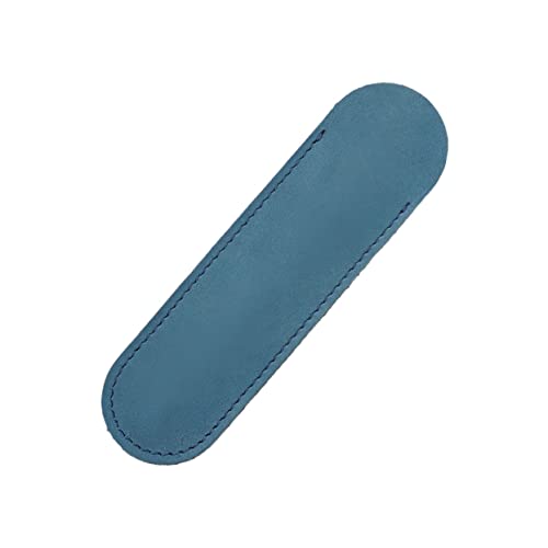 GETAJGHSD Stifthülle Aus Echtem Leder Handgefertigte Stifteetuis Stiftetasche Für Füllfederhalter Kugelschreiber Blau Langlebig Und Elegant von GETAJGHSD