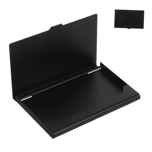 GETAJGHSD Visitenkartenbox Aus Metall Mit Strasssteinen Kartenetui Für Visitenkarten Und Kreditkarten Tragbarer Organizer Für Geschäft Und Büro Und Süß von GETAJGHSD