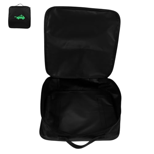 GETAJGHSD wasserdichte Ev Ladekabel Tasche mit Handgriff Stoßdämpfend Tragbar Quadratisch Kofferraum Organizer für Elektroauto Ladekabel und Zubehör Robuste Aufbewahrungstasche für von GETAJGHSD