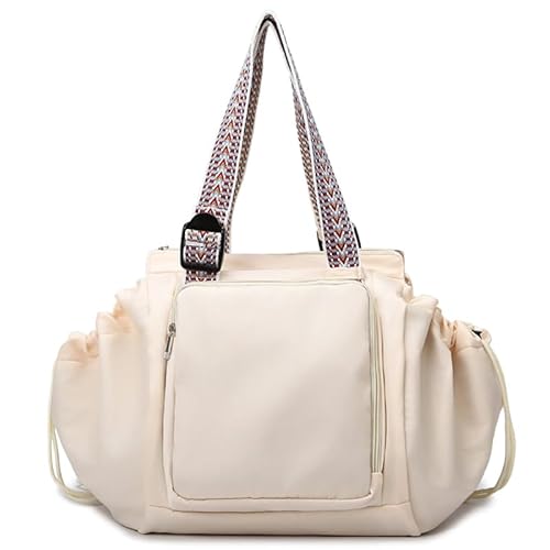 Fitness -Fitness -Tasche Großer Reisebereich Rucksack Nylon Duffle Tasche Handtasche (weiß) von GETBSTOOP