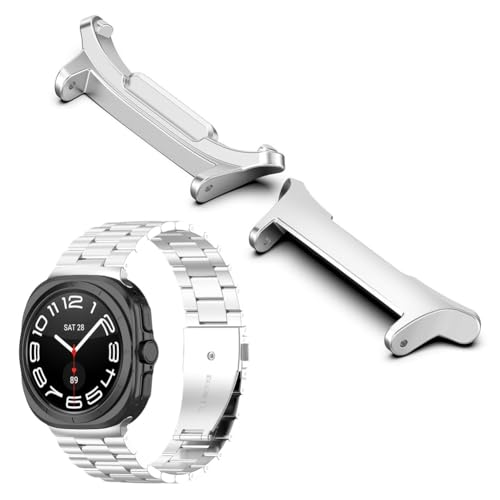 GETBSTOOP 1 Paar Adapter Metall-Uhrenarmband-Armband-Anschluss for (Sam-sung) Galaxy Watch 7 Ultra 47-mm-Anschluss Zinklegierungs-Metall-Uhrenarmband-Adapter-Anschluss Innendurchmesser 22 mm von GETBSTOOP