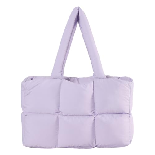 GETBSTOOP Damen-Puffer-Umhängetasche, einfarbig, gesteppt, ästhetisch, bauschige Taschen, große Kapazität, weiche Wolken-Einkaufstasche, trendige Pendlertaschen von GETBSTOOP