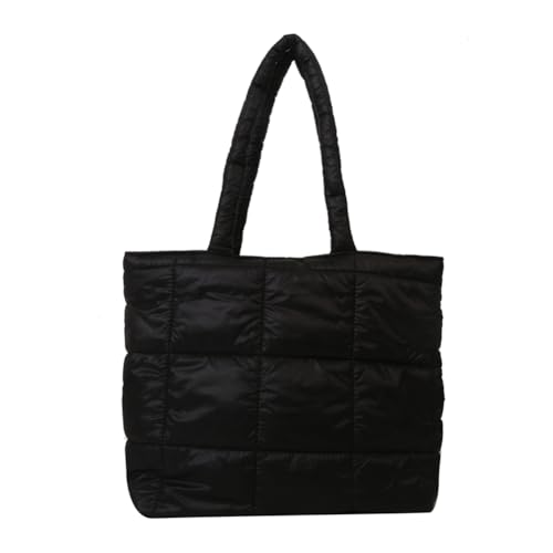 GETBSTOOP Große Kapazität Puffy Satchel Bag Vielseitige Puffer-Achseltasche Gesteppte Tragetasche Damen Gepolsterte Umhängetasche Herbst-Winter-Tasche von GETBSTOOP