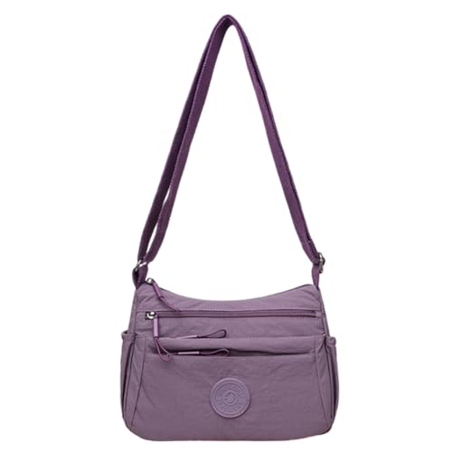 GETBSTOOP Holen Sie sich Stoop Oxford Women Crossbody Bag Multi -Pocket -Messenger -Bag -Reise -Umhängetasche (lila) von GETBSTOOP