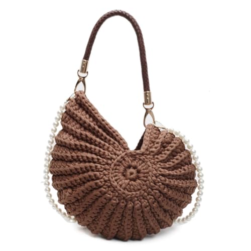 GETBSTOOP Mode Musehell Bag Stylish & Unique Boho Clutch Small Beach Crossbody Bag Geldbeutel for Frauen Perlengurt Ledergriff und Premium -Hardware GETBSTOOP Mode Musehell Bag Stylish & Unique Boho Clutch Small Beach Crossbody Bag Geldbeutel for Frauen Perlengurt Ledergriff und Premium -Hardware von GETBSTOOP