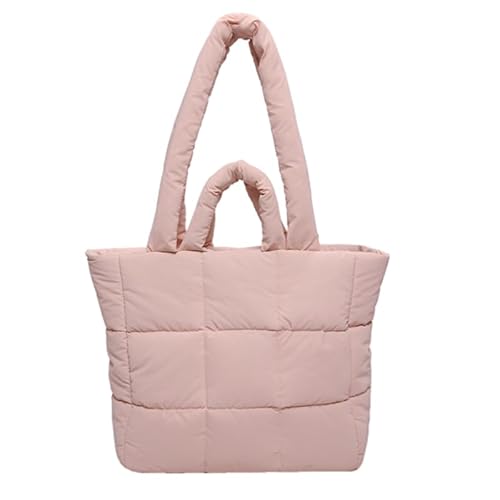 Puffer Einkaufstasche for Damen großes Fassungsvermögen leichte Daunen Baumwolle gepolstert gesteppte Geldbörse Puffer Einkaufstasche Schulterhandtaschen for Damen von GETBSTOOP