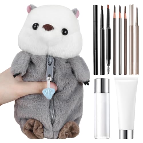 Seeotter Bleistiftbeutel Plüschtier Briefpapierbeutel Federmäppchen Tier Briefpapierbeutel kreativer Make up Pinsel Aufbewahrungsbeutel kleine Geschenke niedlicher kreativer Tier Cartoon von GETBSTOOP