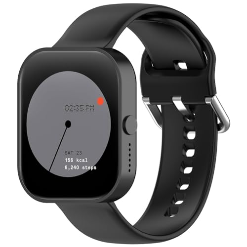 GETBSTOOP Silikon-Uhrenarmbänder, Uhrenarmband for CMF Watch Pro D395, verstellbares Ersatz-Sportuhrenarmband, bequemes Sportarmband mit Schnalle for CMF Watch Pro D395 von GETBSTOOP