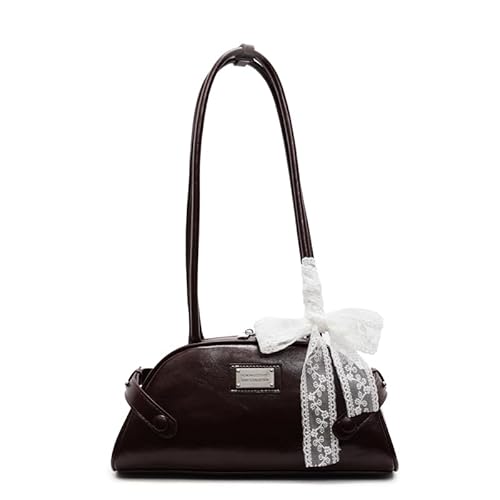 GETBSTOOP Umhängetasche for Frauen Y2K Bogenknoten Umhängetasche Reißverschluss Doppelgriff Handtasche PU Leder Awding Geldbörsen for Reisen GETBSTOOP Umhängetasche for Frauen Y2K Bogenknoten Umhängetasche Reißverschluss Doppelgriff Handtasche PU Leder Awding Geldbörsen for Reisen von GETBSTOOP
