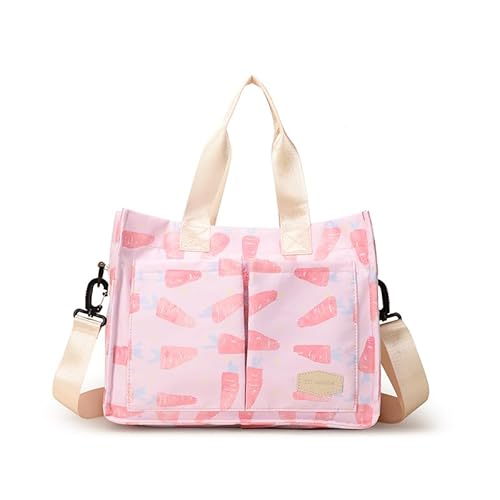 GETBSTOOP Women Neife gedruckte Crossbody -Tasche mit Taschen weibliche Tasche Handtasche (hellrosa) von GETBSTOOP