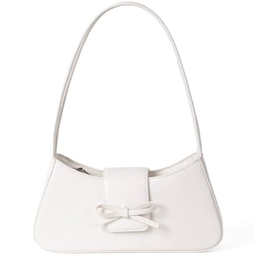 GETERUUV Rote Umhängetasche Y2k Geldbörse für Frauen Trendy Hobo Handtasche Clutch Rot Geldbörse Veganes Leder Kokette Schleife Geldbörse Unterarmtasche, Weiss/opulenter Garten, Small von GETERUUV