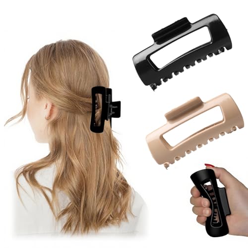 Weiche Haarspangen, gemütliche Haarspangen, weiche Haarklammer für Damen, sicherer Halt für dickes oder langes Haar, bequem den ganzen Tag, ideal für Partys, Workouts und den täglichen Gebrauch, 2 Weiche Haarspangen, gemütliche Haarspangen, weiche Haarklammer für Damen, sicherer Halt für dickes oder langes Haar, bequem den ganzen Tag, ideal für Partys, Workouts und den täglichen Gebrauch, 2 von GETJOY