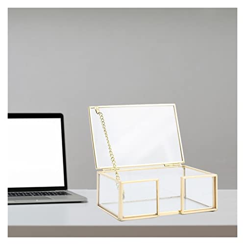 GFHTRELY Visitenkartenhalter Schreibtischregal Box Aufbewahrung Display Ständer Acryl Transparent Desktop Visitenkartenhalter Visitenkartenbox (D) von GFHTRELY