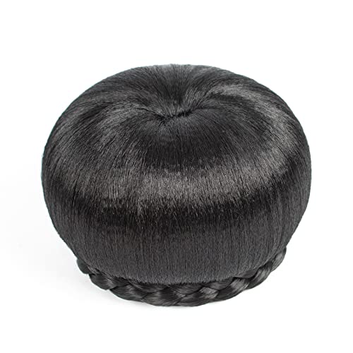 Haarknoten, geflochtener Dutt, Pferdeschwanz, Haarverlängerung, Donut-Locken, Dutt, Haar-Zubehör für Damen, Dutt (S81B) von GFHTRELY