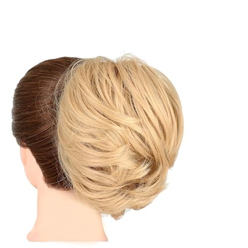 Haarknoten 1 Pack Synthetische Messy Bun Hair Extensions Wellenförmige Lockige Brötchen Kurze Pferdeschwanz Brötchen Extensions Frauen Elastische Brötchen Perücken Brötchen(18) von GFHTRELY