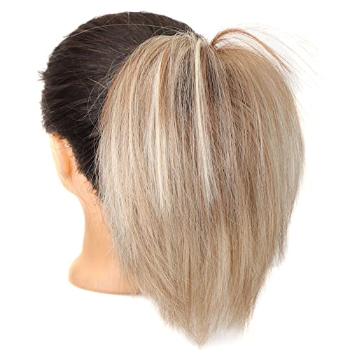 Haarknoten 12H613, synthetischer Dutt mit elastischem Gummiband, glattes Haar, Pferdeschwanz-Verlängerung, Haarknoten für Damen, Dutt Haarknoten 12H613, synthetischer Dutt mit elastischem Gummiband, glattes Haar, Pferdeschwanz-Verlängerung, Haarknoten für Damen, Dutt von GFHTRELY