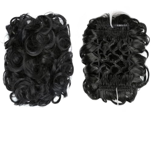 Haarknoten Synthetische Messy Brötchen Perücke Haar Stücke Wellenförmige Lockige Rolle Pferdeschwanz Haar Extensions Brötchen Haar Kamm Frauen Brötchen Perücke Brötchen(1) von GFHTRELY