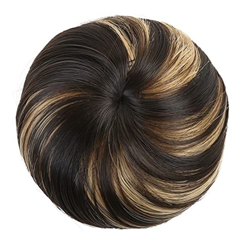 Haarknoten aus Kunsthaar, Donut-Dutt mit elastischem Band, Pferdeschwanz-Verlängerung, Haarspange, Perücke, Pferdeschwanz, Kopfbedeckung für Damen, Dutt (106) von GFHTRELY