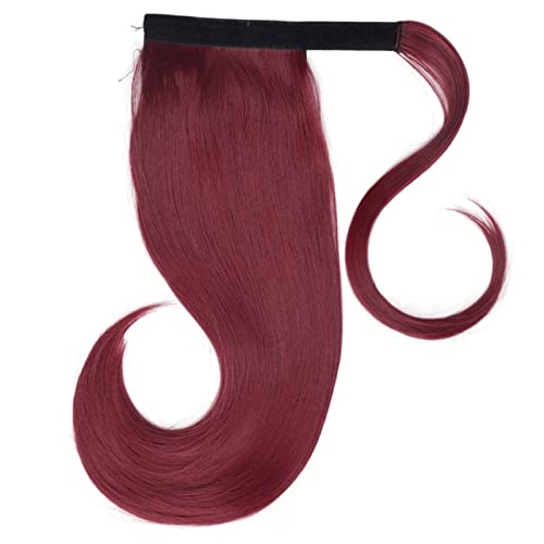 Haarknoten für Damen, 45,7 cm, Kunsthaar, Stretch, Pferdeschwanz, glatt, Dutt für Damen, Dutt (Burg) von GFHTRELY