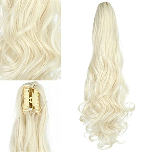 Hair Brötchen 24 Zoll Große Wellenförmige Lange Haar Synthetische Faser Perücke Flauschige Natürliche Klaue Clips Frauen Pferdeschwanz Extensions Haar Perücke Brötchen Brötchen(60-01) von GFHTRELY