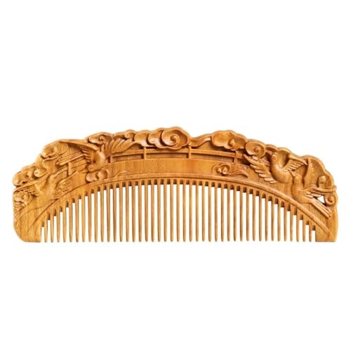 Kamm Herren Bartkamm Massivholz geschnitzt Taschen- und Reisekamm für feines oder dünner werdendes Haar, Bartpflege und Haarpflege Haarkamm von GFHTRELY