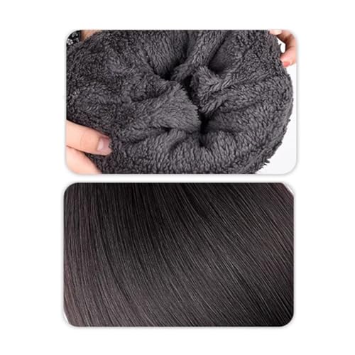 Perückenkappe Damen Lässige Perückenkappe, Natürlicher Look Synthetische Hitzebeständige Faser Perücke, Gestrickte Mütze Perückenkappe Für Freizeit Draußen Perücke Hut(01) von GFHTRELY
