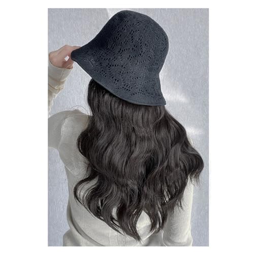 Perückenkappe Damen Perückenkappe, braune und schwarze Perückenkappe, gewellte Perückenkappe, Natürlich aussehende synthetische hitzebeständige Faserperücke, geeignet für den täglichen Partygebrauch Perückenkappe Damen Perückenkappe, braune und schwarze Perückenkappe, gewellte Perückenkappe, Natürlich aussehende synthetische hitzebeständige Faserperücke, geeignet für den täglichen Partygebrauch von GFHTRELY