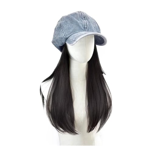 Perückenkappe Perückenkappe für langes glattes Haar, Perückenkappe für langes Haar für Damen, Beiläufige Perückenkappe, Natürliche und realistische Perückenkappe, Geeignet für tägliche Themenpartys von GFHTRELY