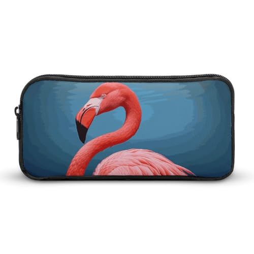 GFLFMXZW Federmäppchen mit breiter Öffnung, großes Fassungsvermögen, Federmäppchen, Flamingo, ästhetische Stifttasche, Reißverschluss, Kosmetiktasche, tragbare Münztasche für Büro-Organizer, Stil:, von GFLFMXZW
