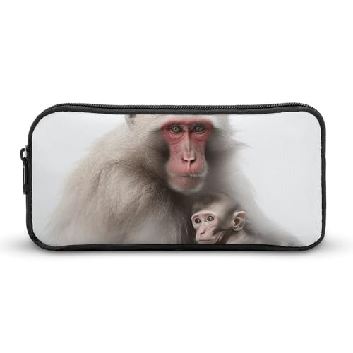 GFLFMXZW Federmäppchen mit breiter Öffnung, großes Fassungsvermögen, Federmäppchen, zwei Affen, Bilder, Federmäppchen, ästhetische Stifttasche, Reißverschluss, Kosmetiktasche, tragbare Münztasche für GFLFMXZW Federmäppchen mit breiter Öffnung, großes Fassungsvermögen, Federmäppchen, zwei Affen, Bilder, Federmäppchen, ästhetische Stifttasche, Reißverschluss, Kosmetiktasche, tragbare Münztasche für von GFLFMXZW